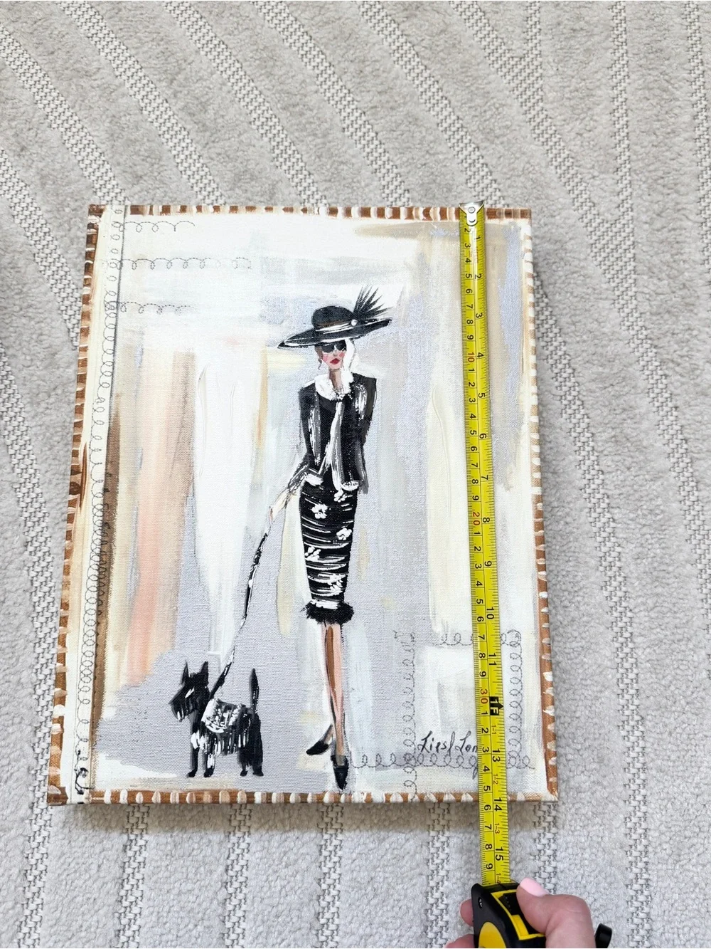 Elegant Black & White Fashion Lady Wall Art Set